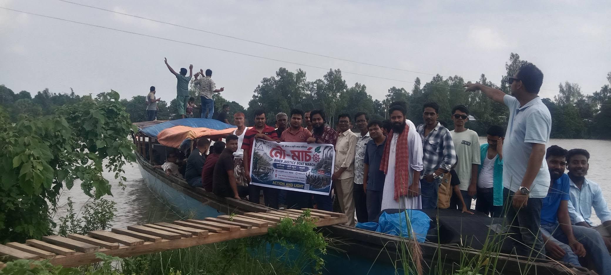 Action and Light Successfully Conducts River Justice Boat March to Protect Rivers, Biodiversity, and Nature